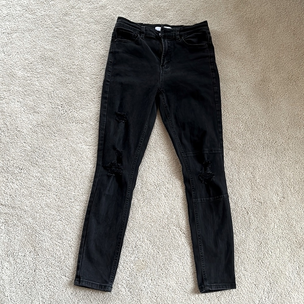 Black high rise skinny jeans!
